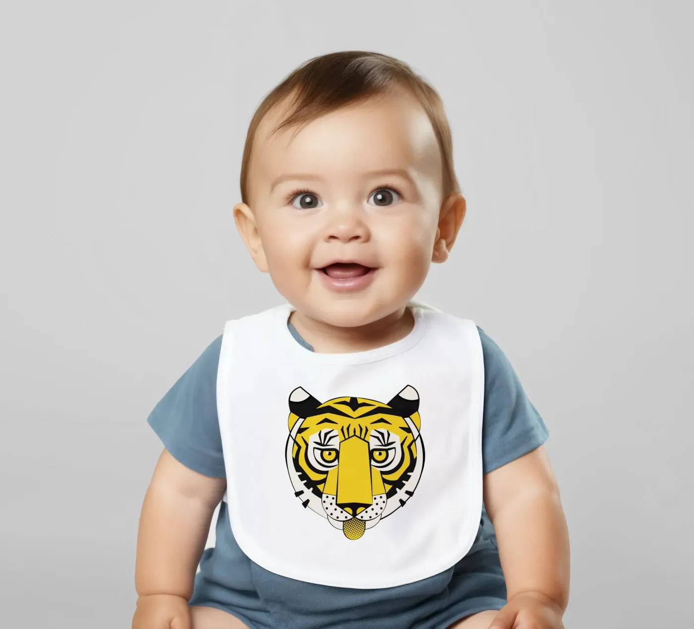 Tiger Babylätzchen von Lidia Blomgren