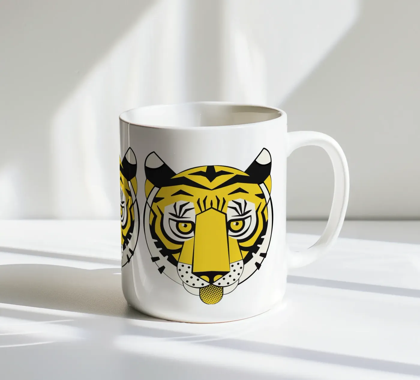 Tiger ceramic mug by Lidia Blomgren