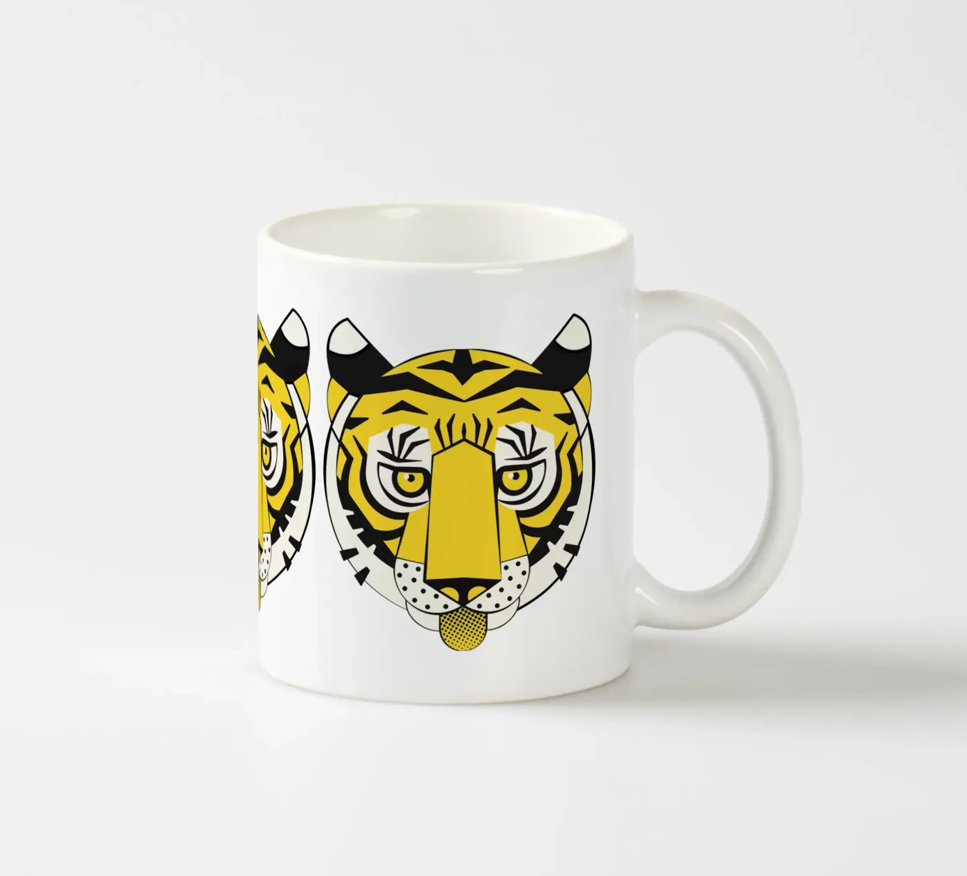 Tiger ceramic mug by Lidia Blomgren