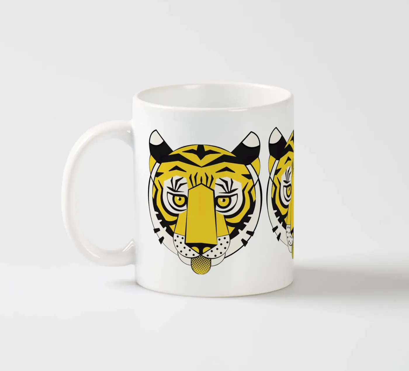 Tiger ceramic mug by Lidia Blomgren