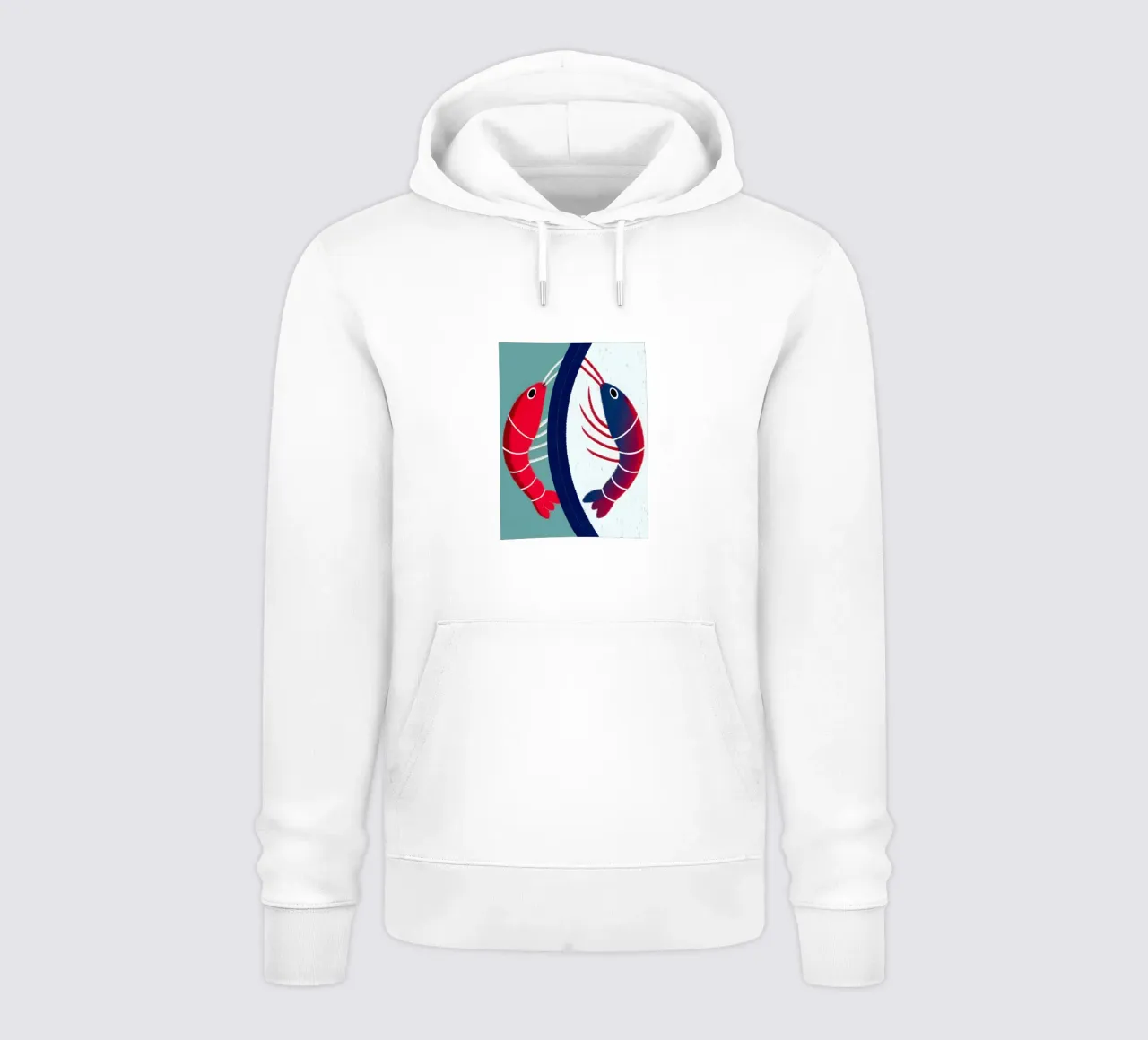 Due gamberi felpa con cappuccio da LOYAL SHOP