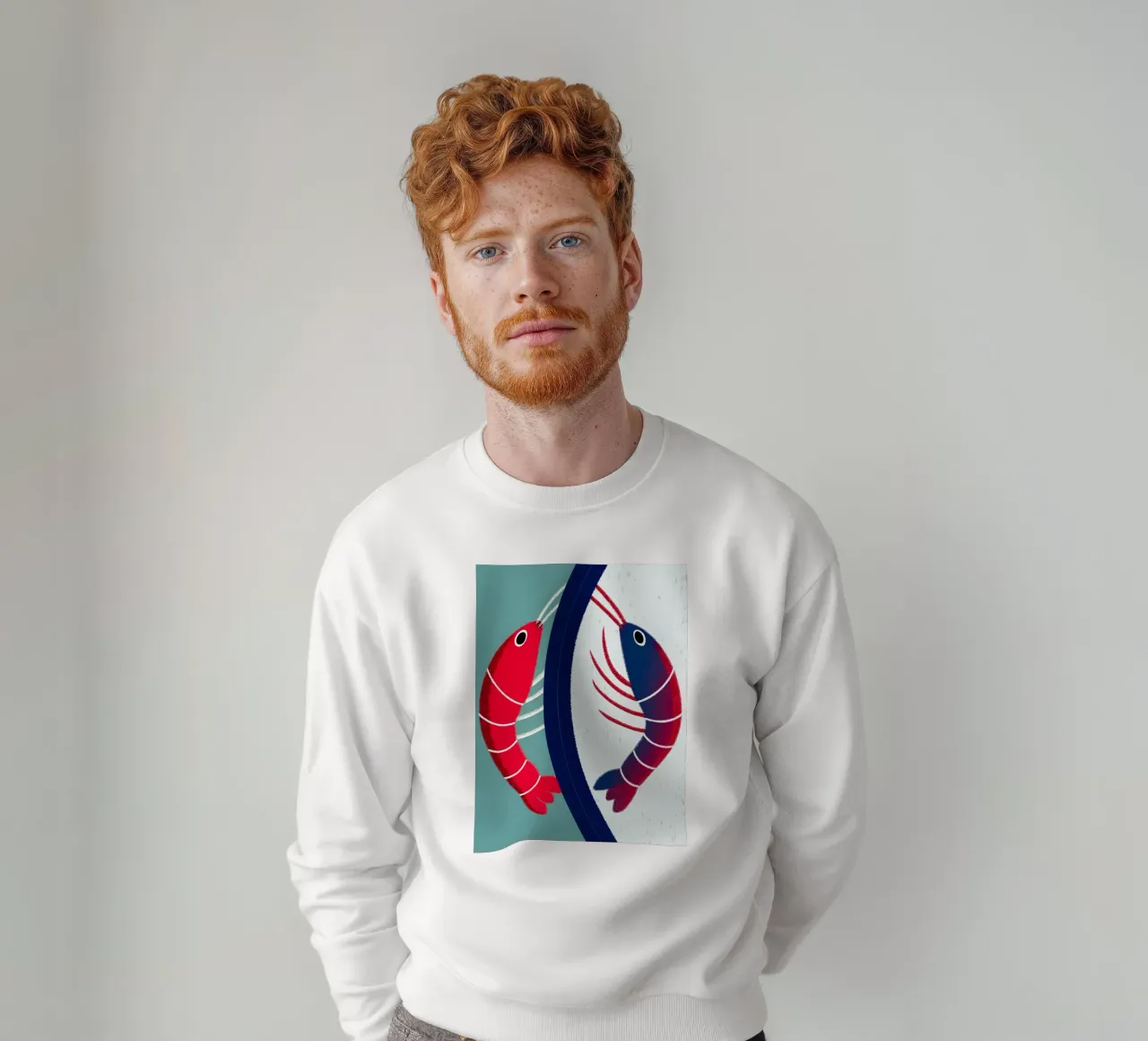 Dos gambas sudadera de LOYAL SHOP