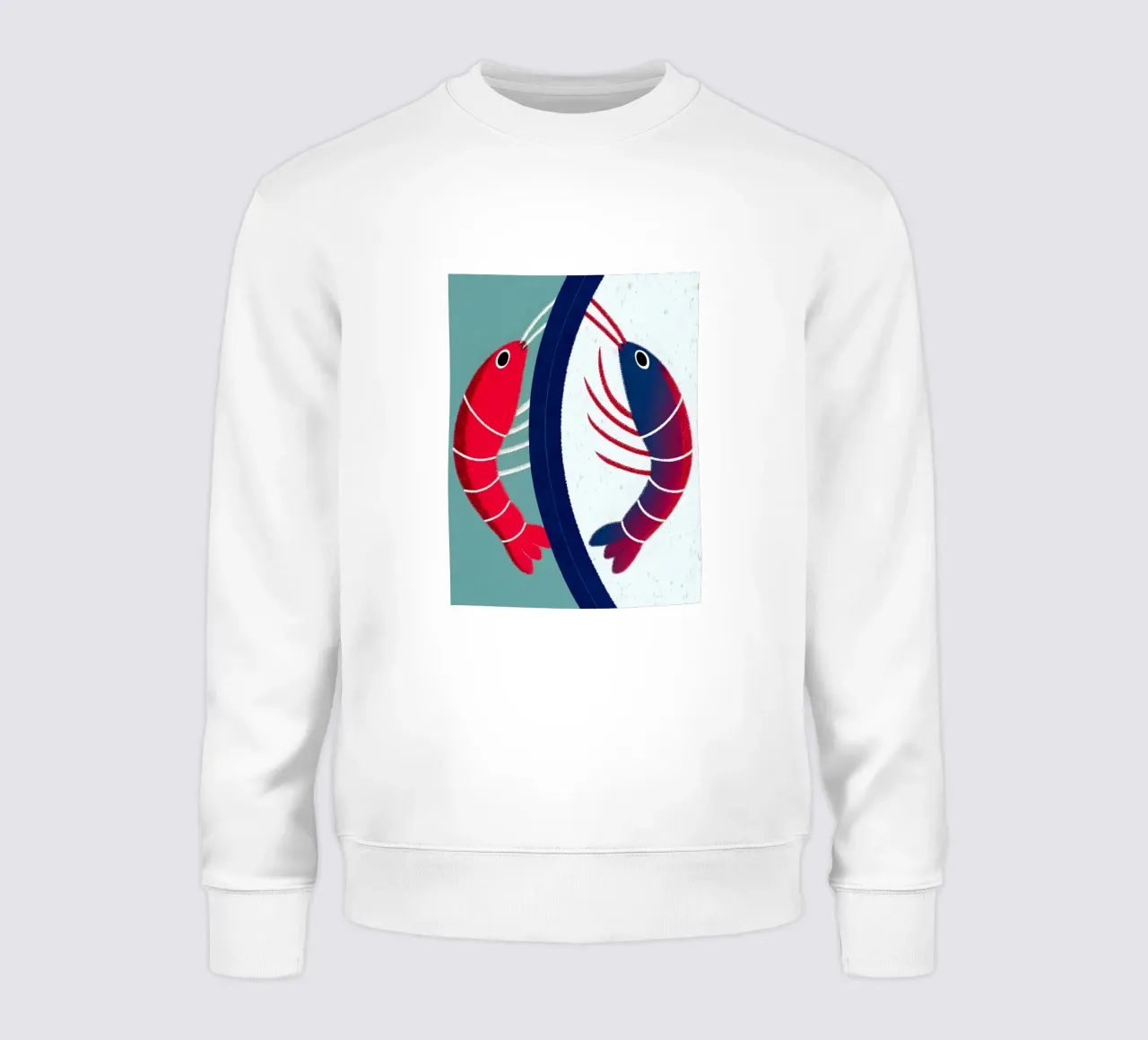 Dos gambas sudadera de LOYAL SHOP