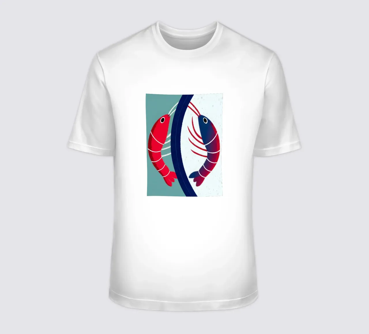 Due gamberi t-shirt da LOYAL SHOP