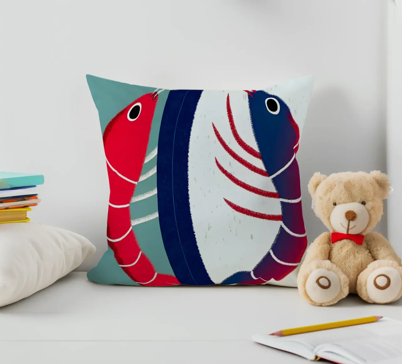 Due gamberi cuscino da LOYAL SHOP