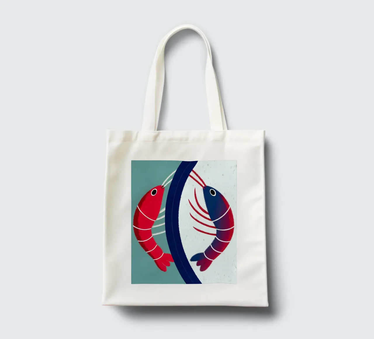 Due gamberi borsa in juta da LOYAL SHOP