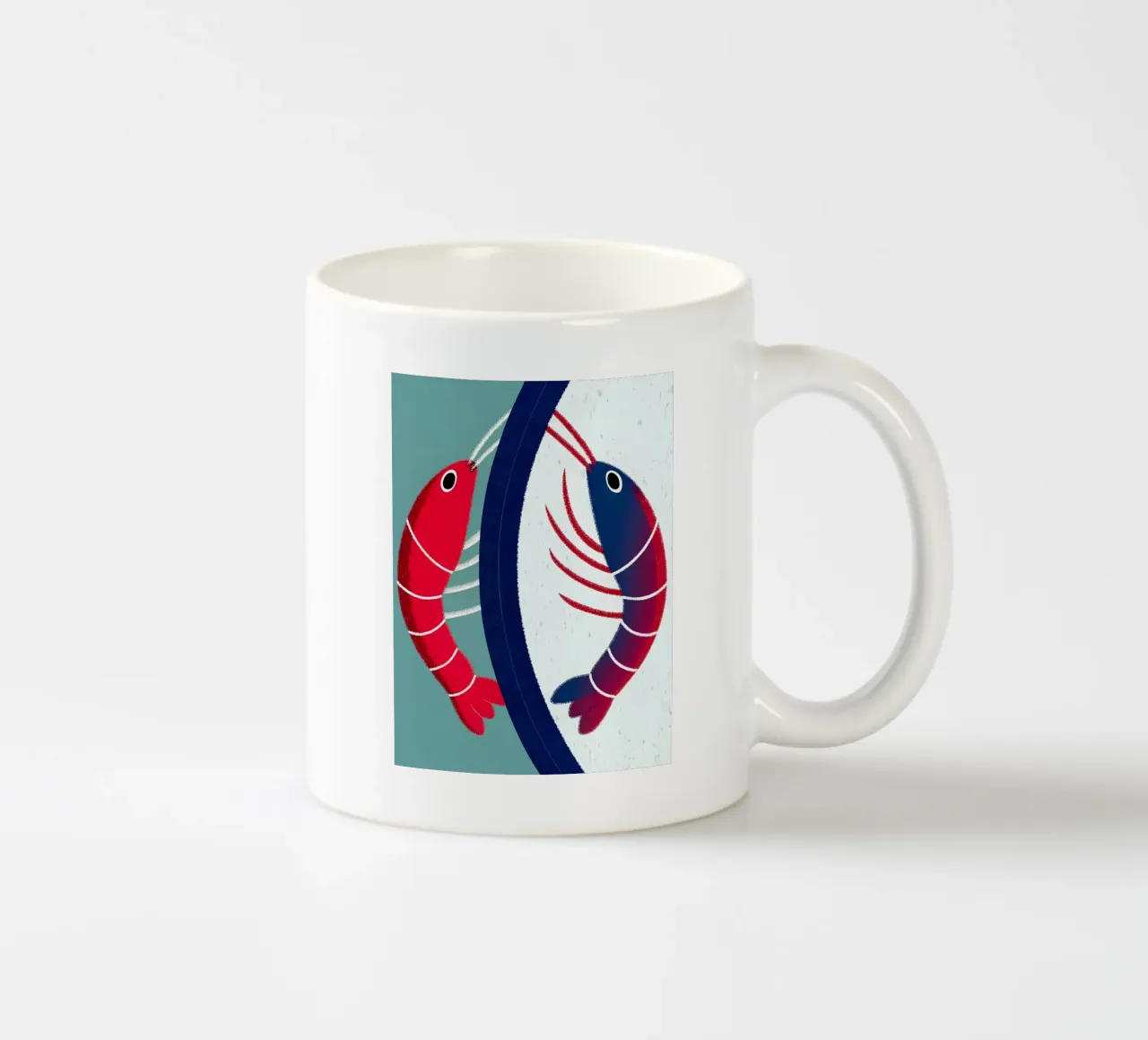 Due gamberi tazza in ceramica da LOYAL SHOP