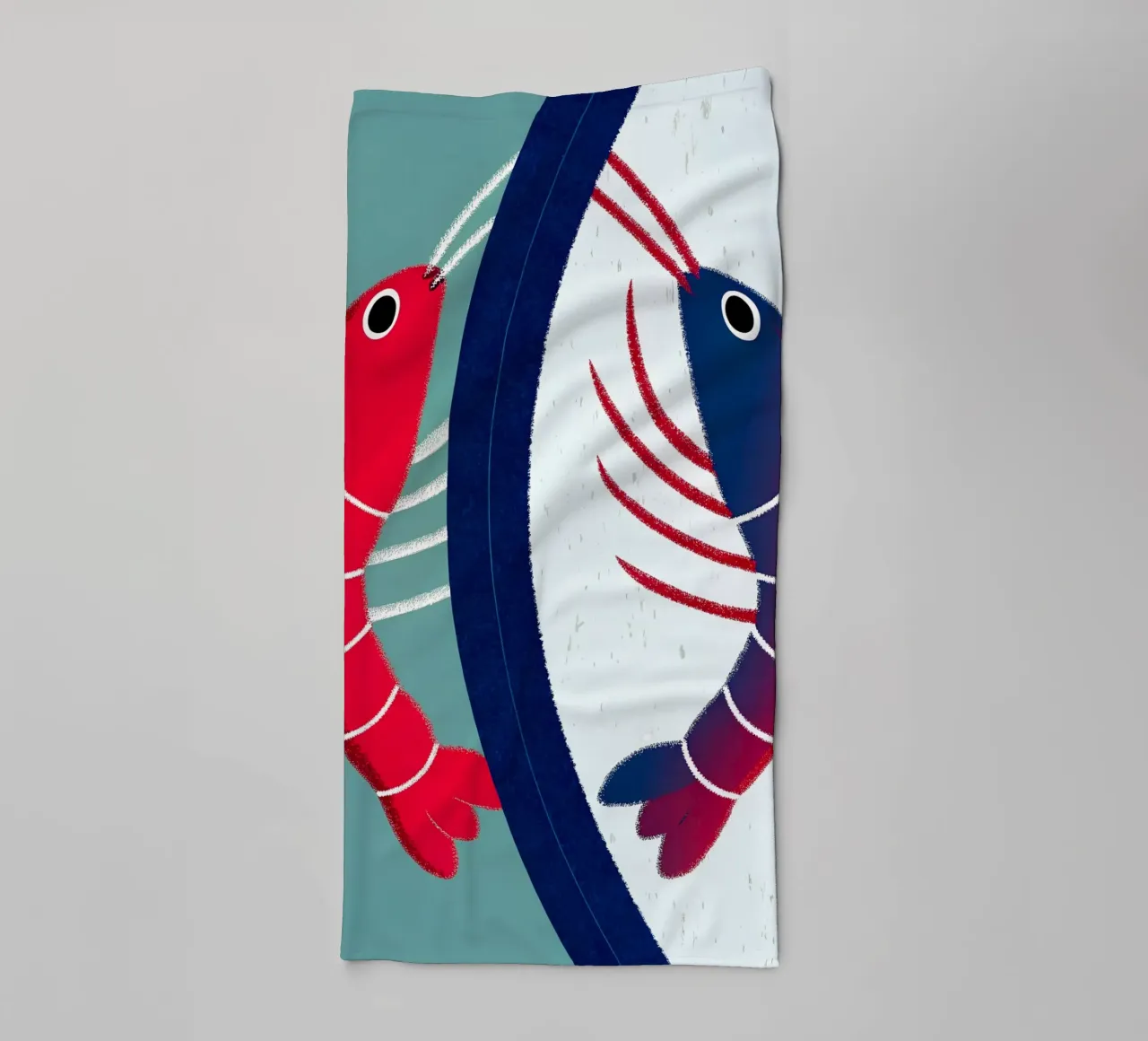 Dos gambas toalla de baño de LOYAL SHOP