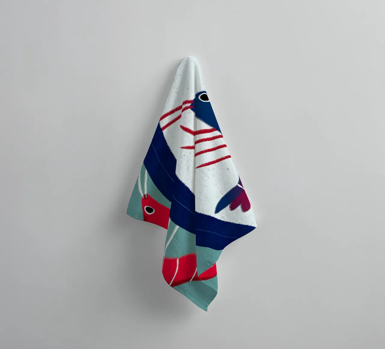 Dos gambas toalla de baño de LOYAL SHOP