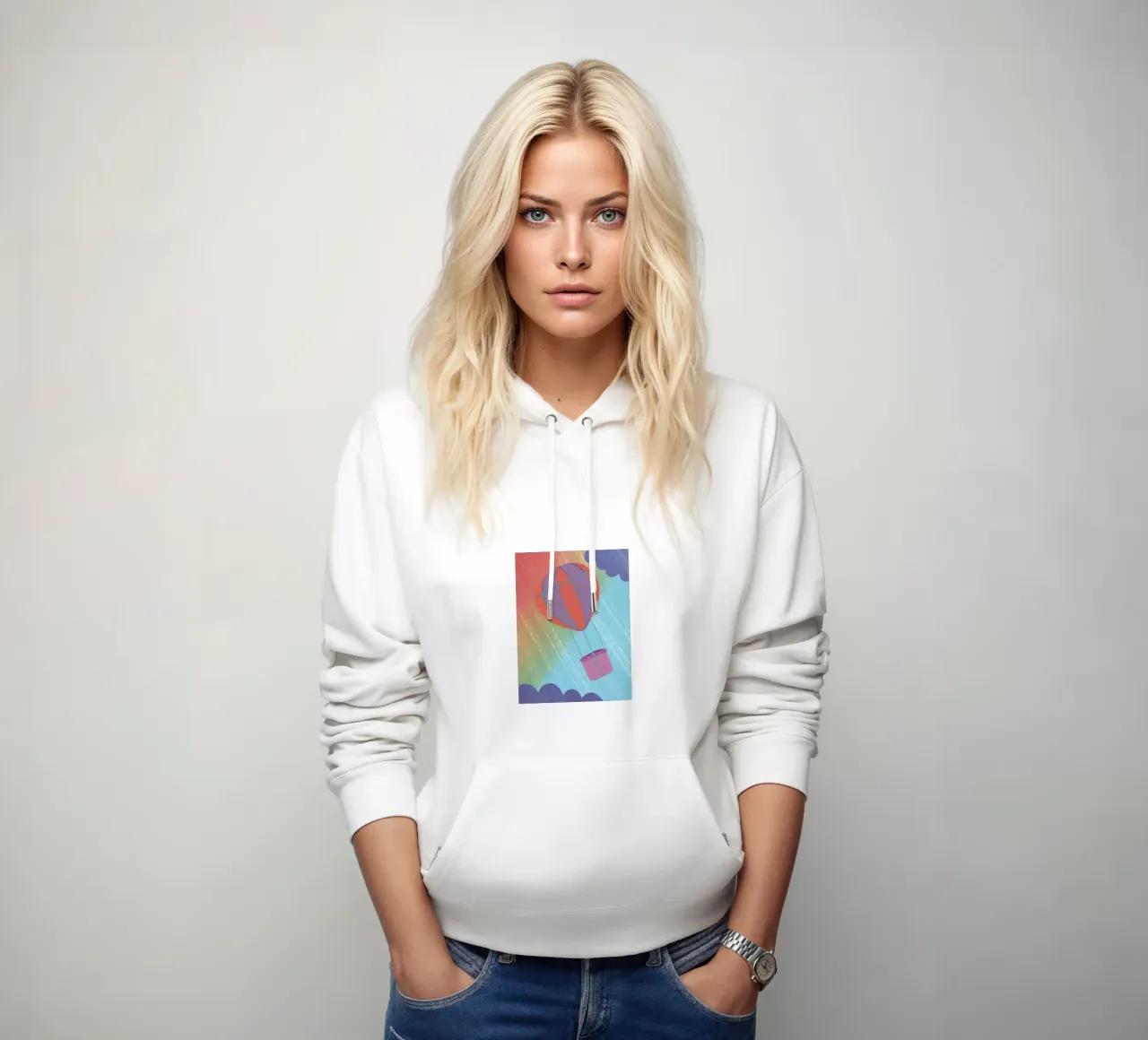 Mongolfiera felpa con cappuccio da LOYAL SHOP