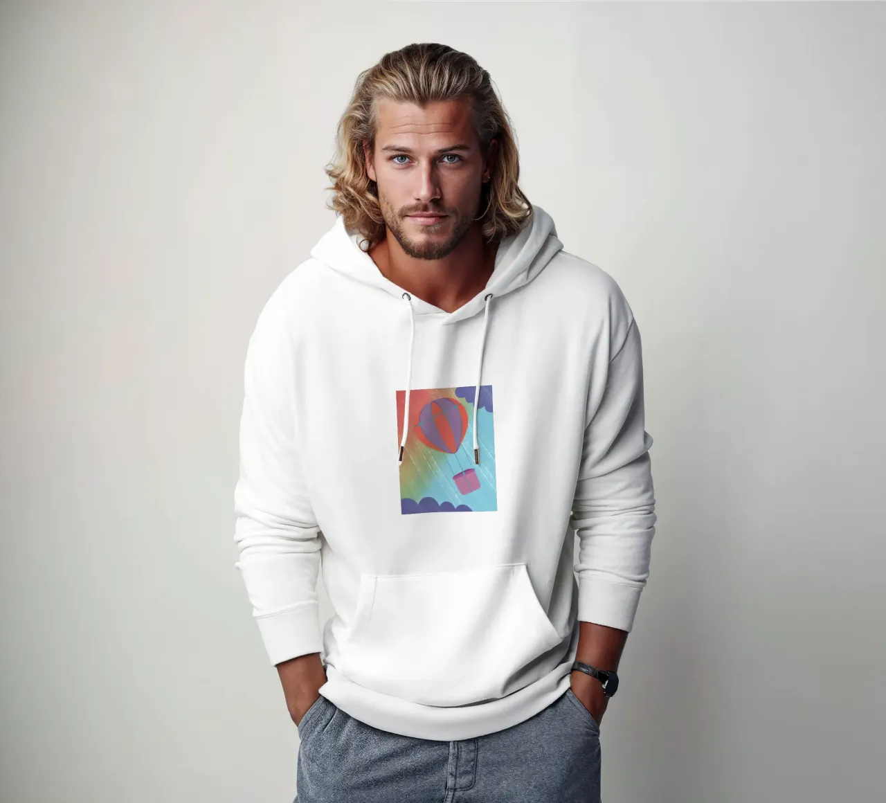 Mongolfiera felpa con cappuccio da LOYAL SHOP
