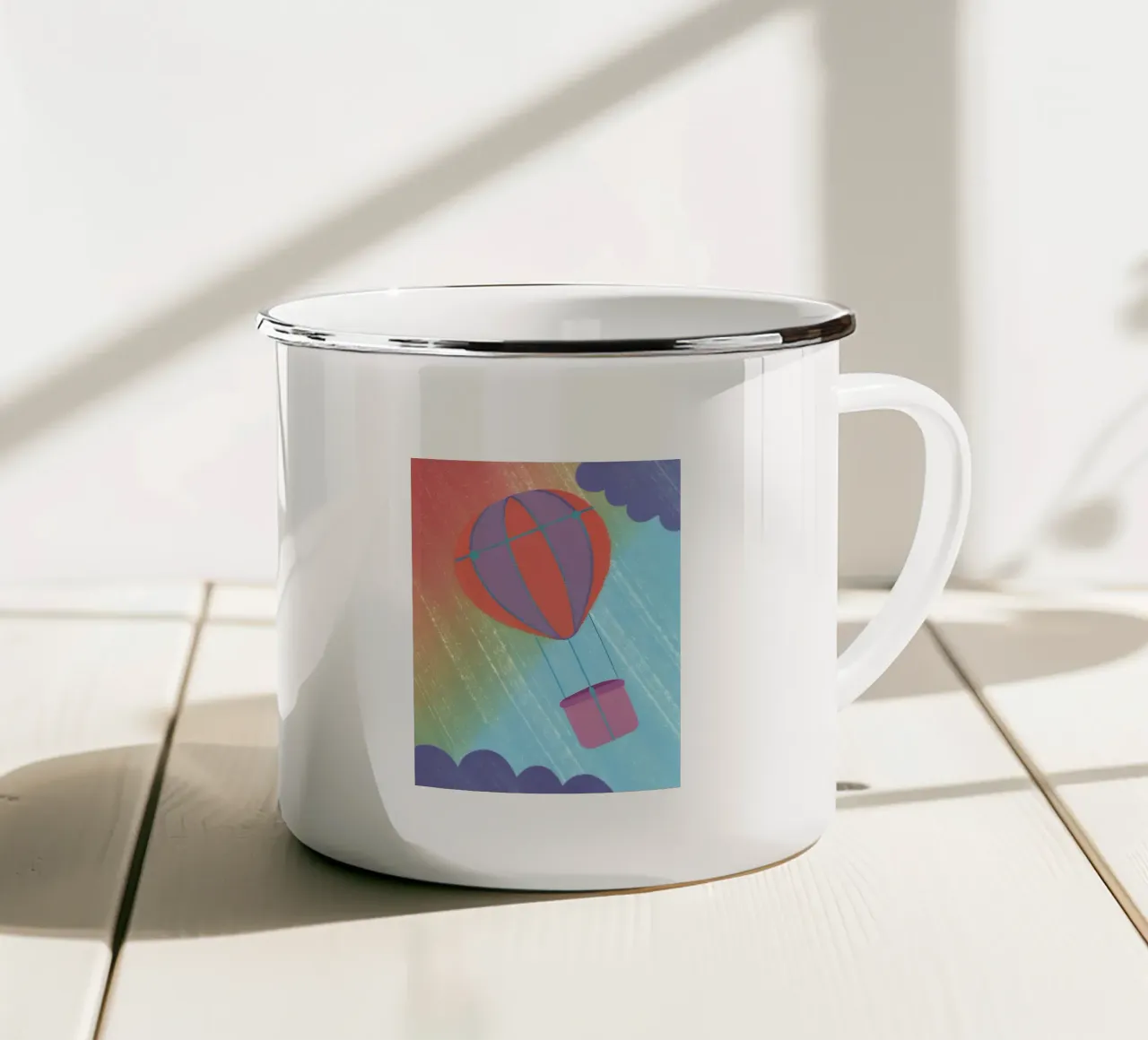 Mongolfiera tazza in smalto da LOYAL SHOP
