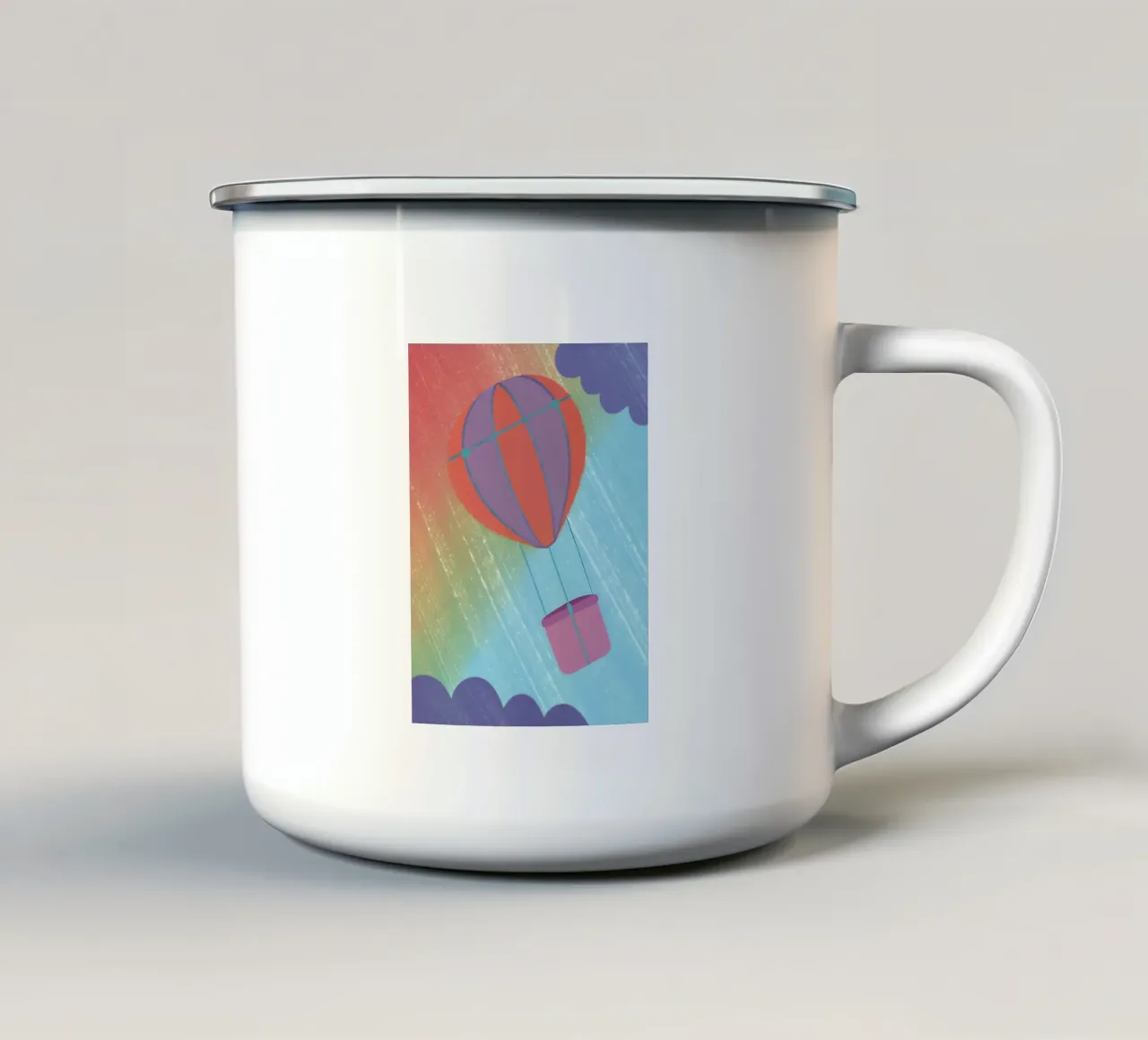 Mongolfiera tazza in smalto da LOYAL SHOP