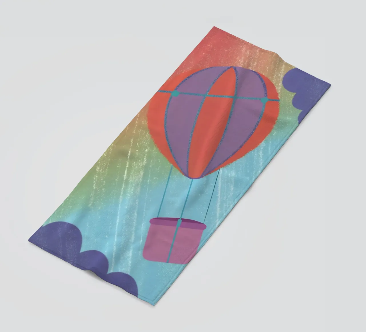 Hot Air Balloon beach towel by LOYAL SHOP