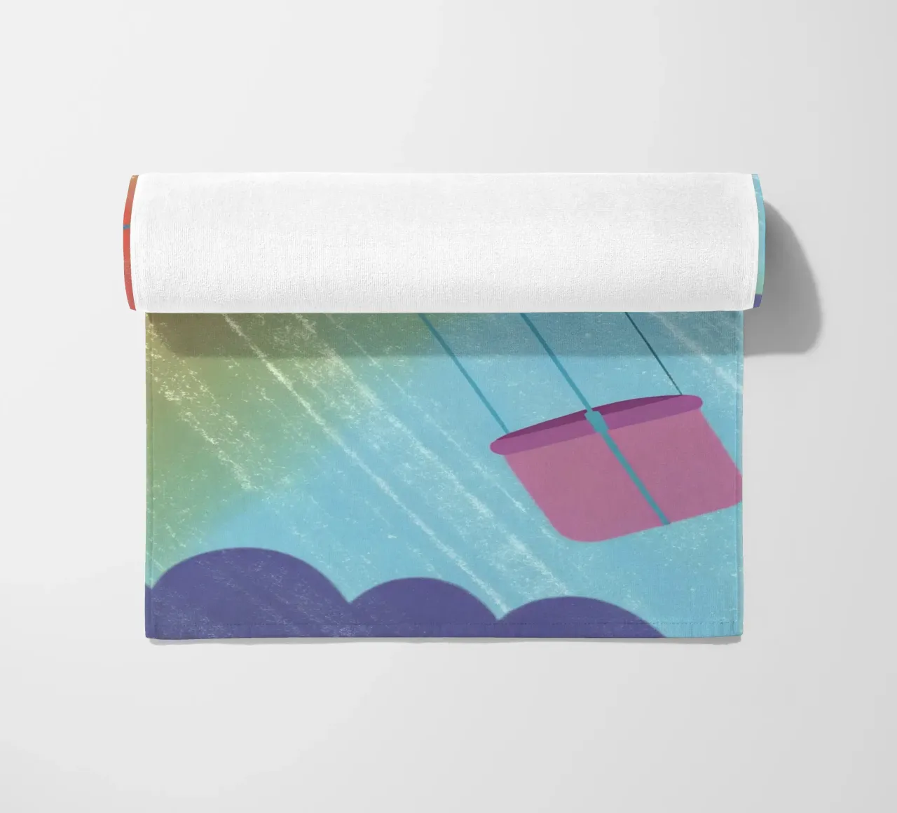Hot Air Balloon beach towel by LOYAL SHOP