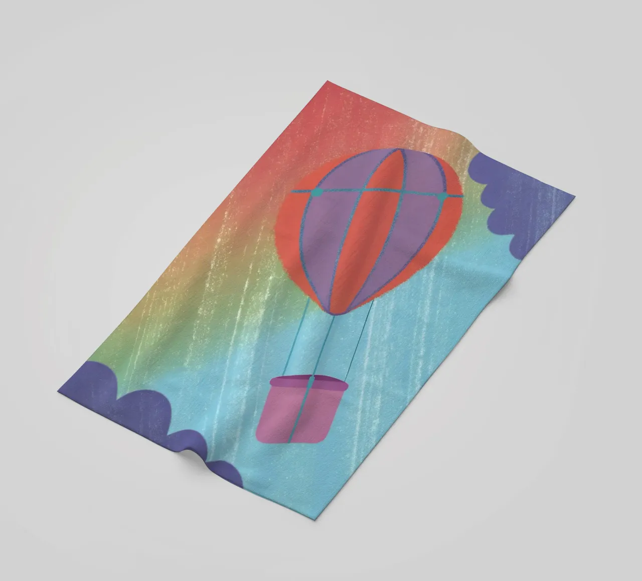 Hot Air Balloon beach towel by LOYAL SHOP