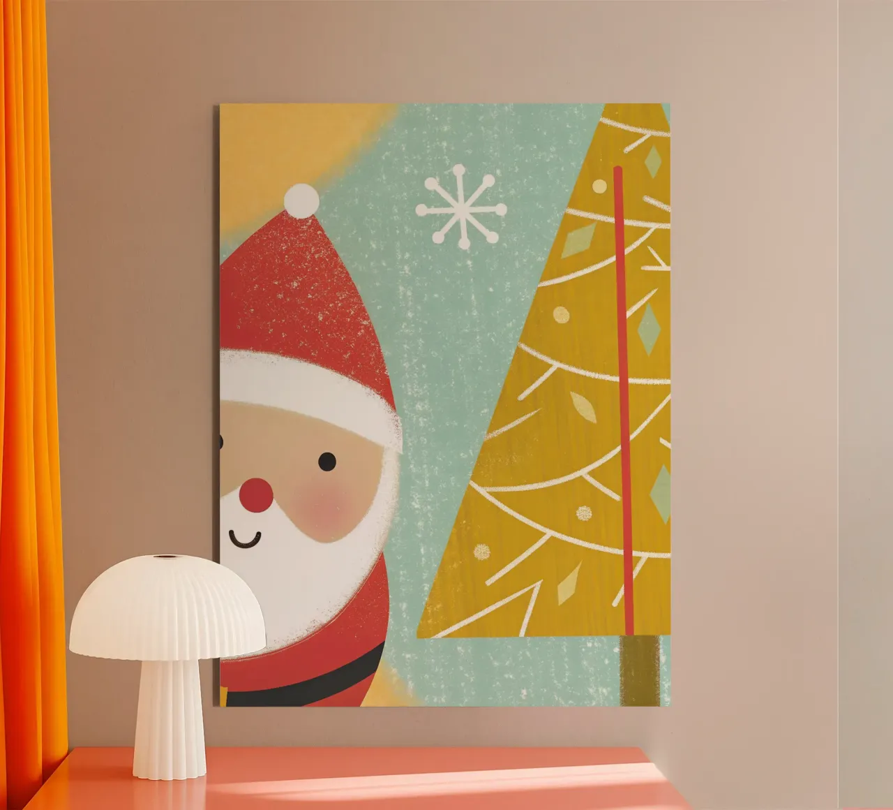 Babbo Natale alluminio dibond da LOYAL SHOP
