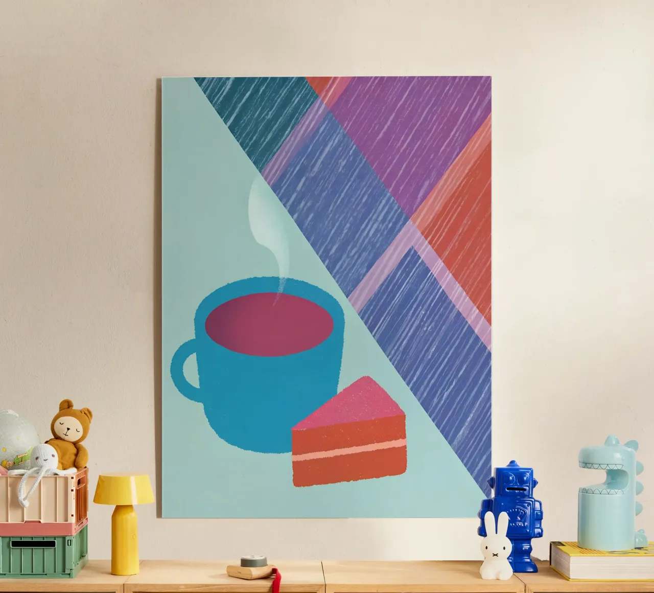 Tazza da caffè e fetta di torta plexiglass da LOYAL SHOP