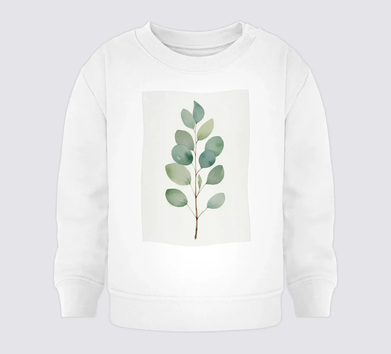 Eucalipto minimalista felpa neonato da Bloom And Brush