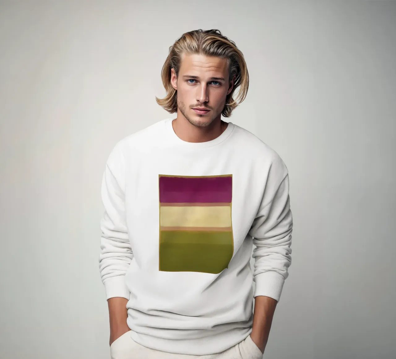 Campi di colore morbidi Struttura felpa da Carina Pop & Pastell