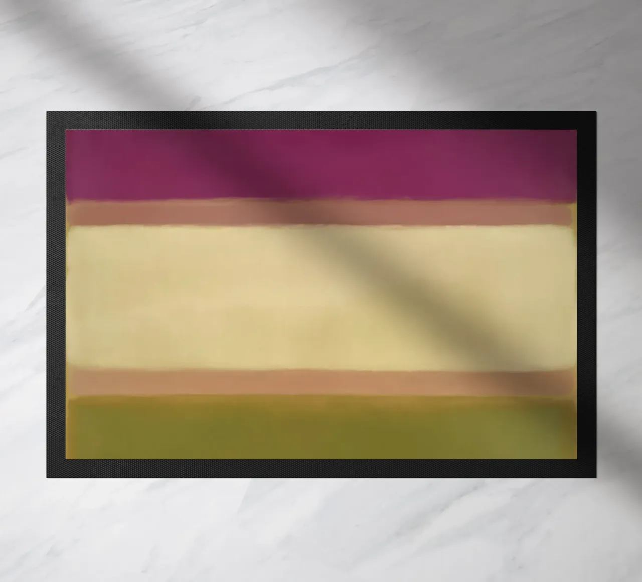 Soft colour fields Structure doormat by Carina Pop & Pastell