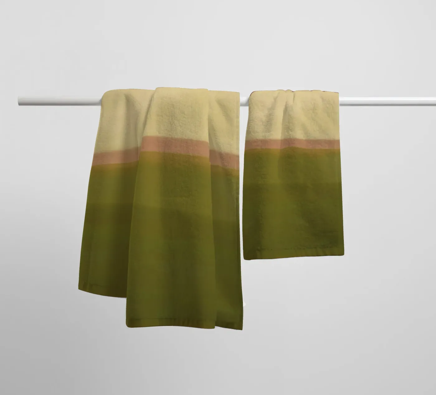 Soft colour fields Structure Handtuch von Carina Pop & Pastell