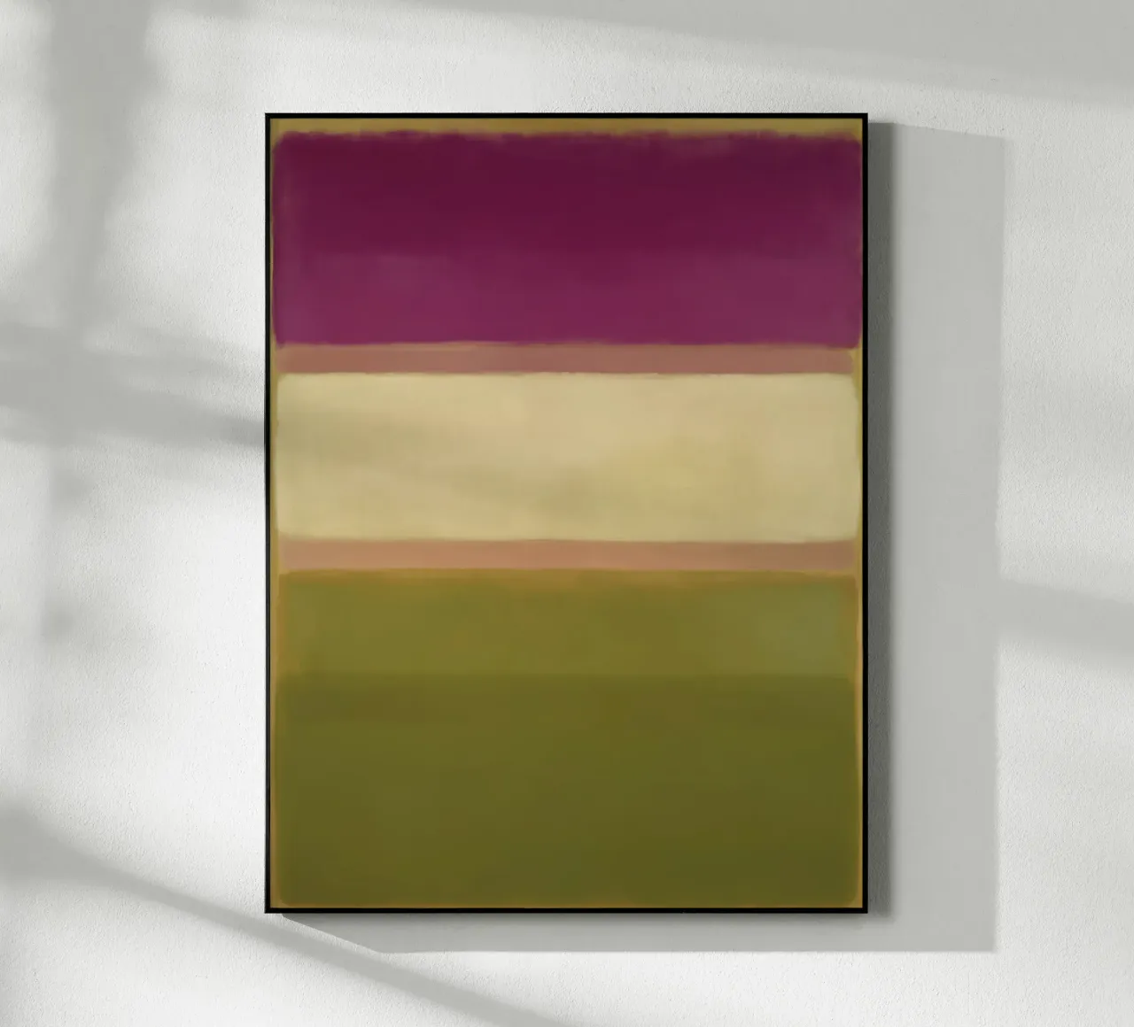 Zachte kleurvlakken Structuur acryl van Carina Pop & Pastell