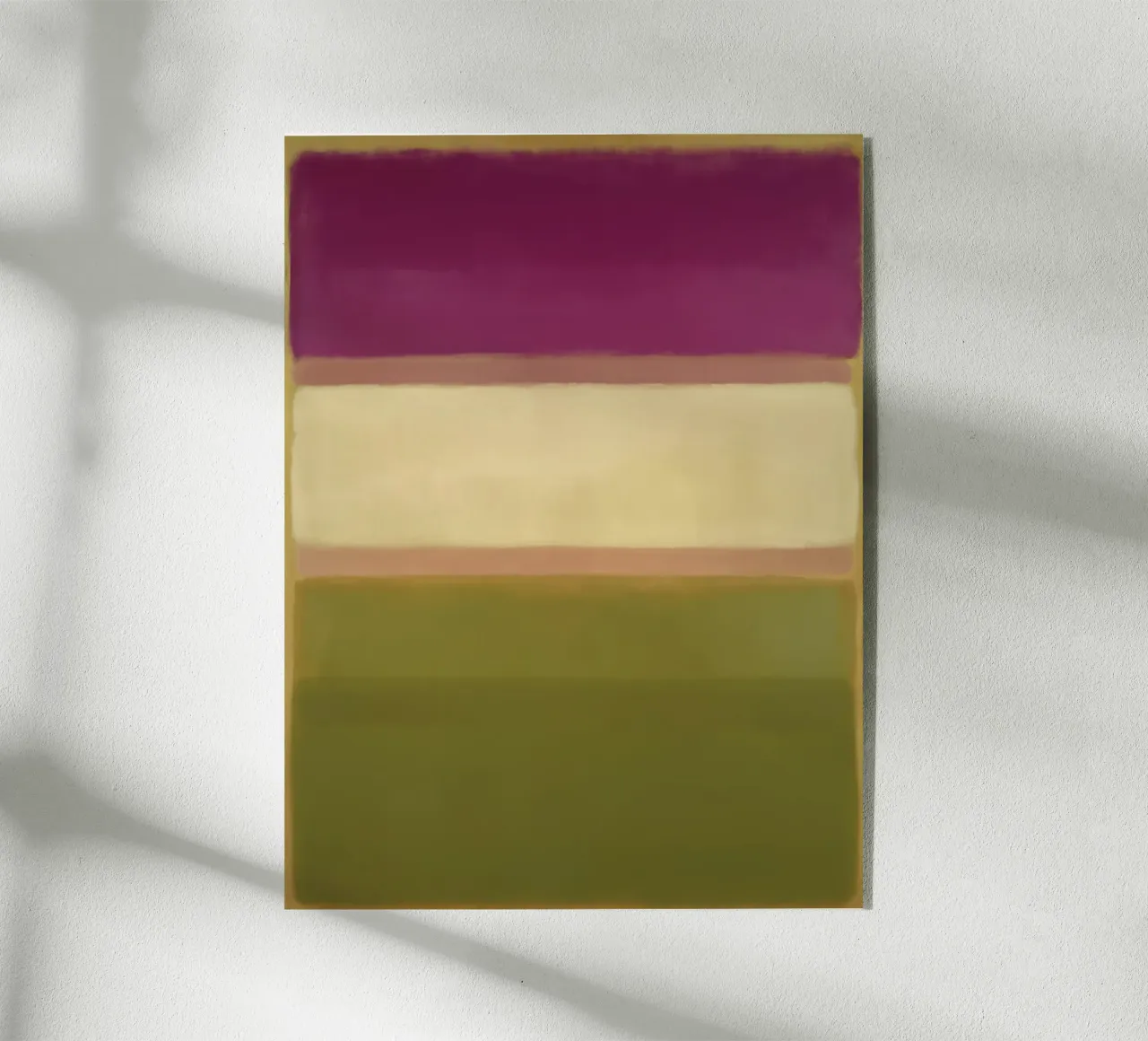 Zachte kleurvlakken Structuur acryl van Carina Pop & Pastell