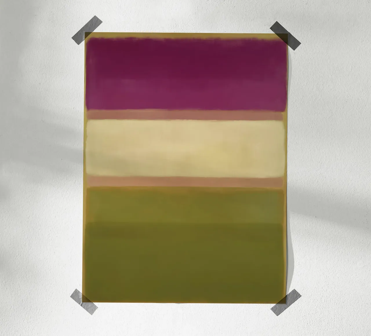 Sanfte Farbfelder Struktur Hahnemühle von Carina Pop & Pastell