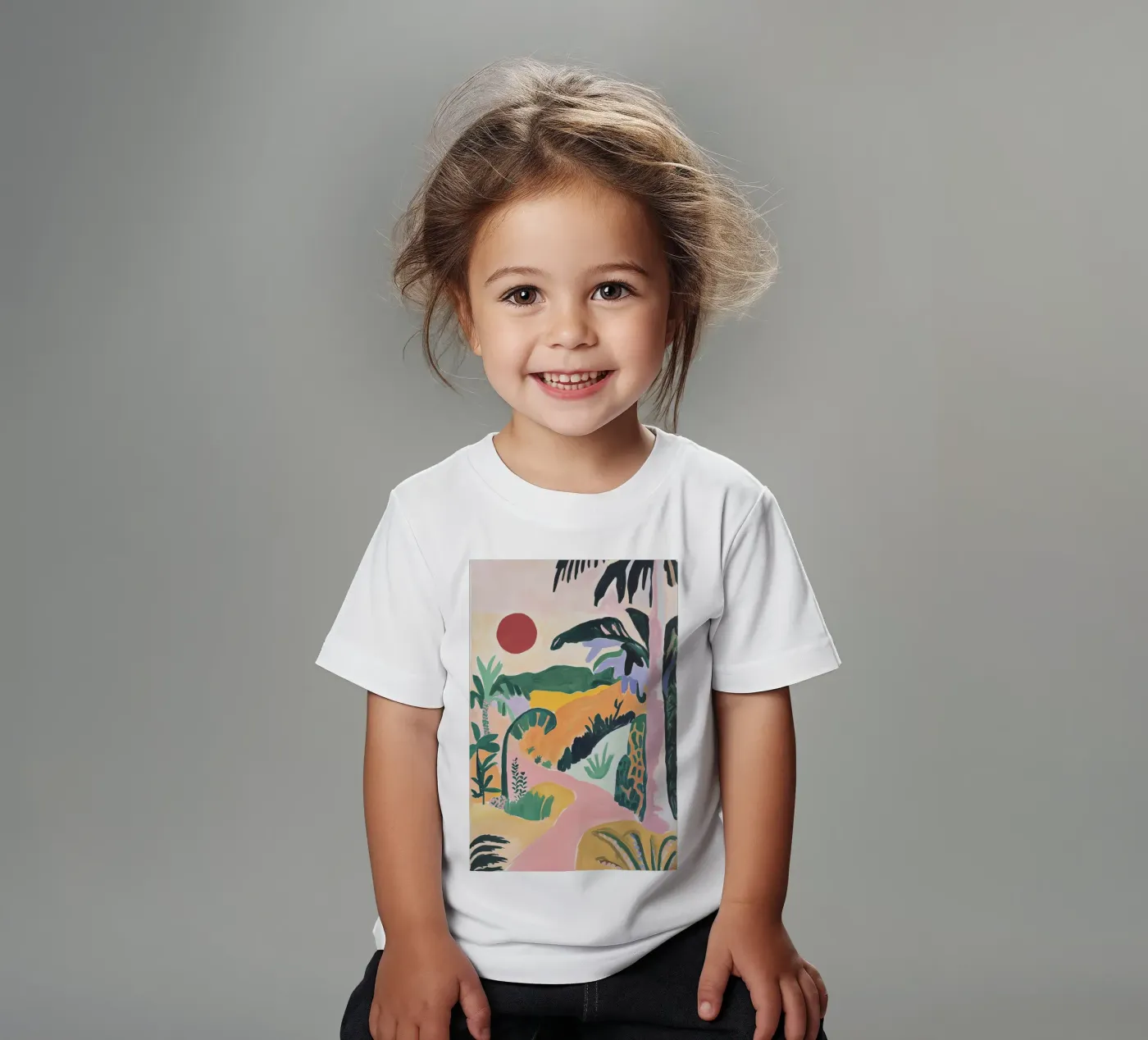 Sunset Jungle Path t-shirt bambini da BALIKA HOMES ART