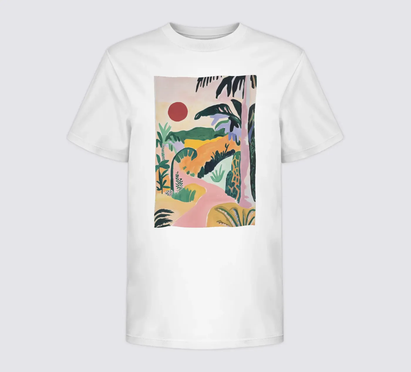 Sunset Jungle Path t-shirt bambini da BALIKA HOMES ART