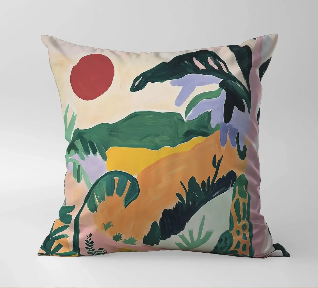 Sunset Jungle Path cuscino da BALIKA HOMES ART