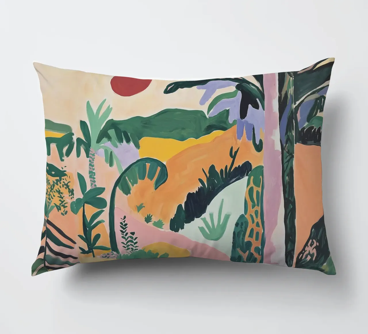Sunset Jungle Path cuscino da BALIKA HOMES ART