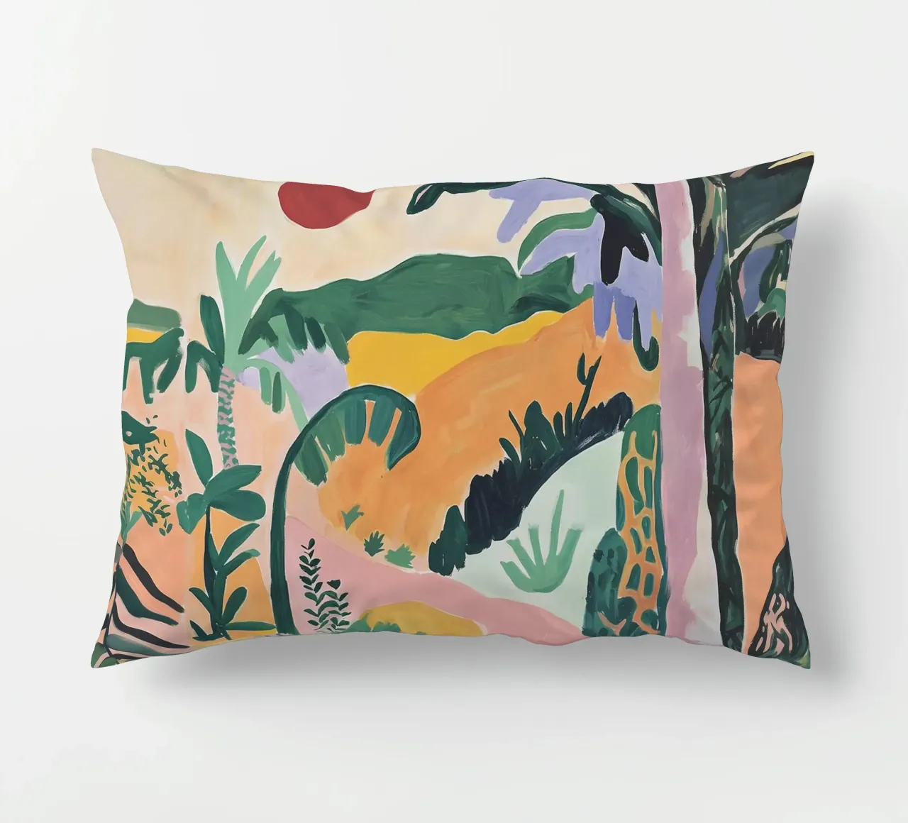 Sunset Jungle Path cuscino da BALIKA HOMES ART