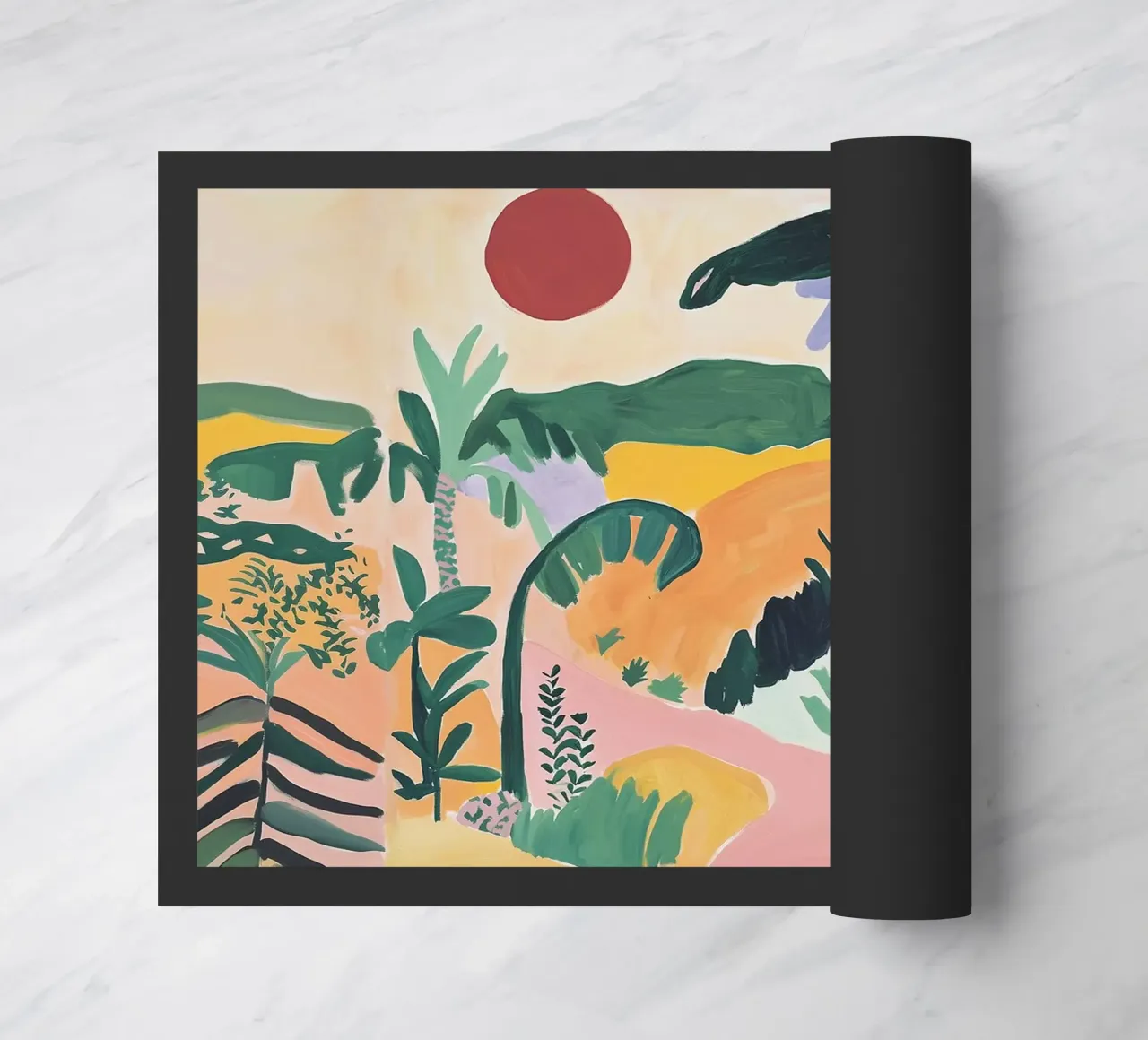 Sunset Jungle Path zerbino da BALIKA HOMES ART