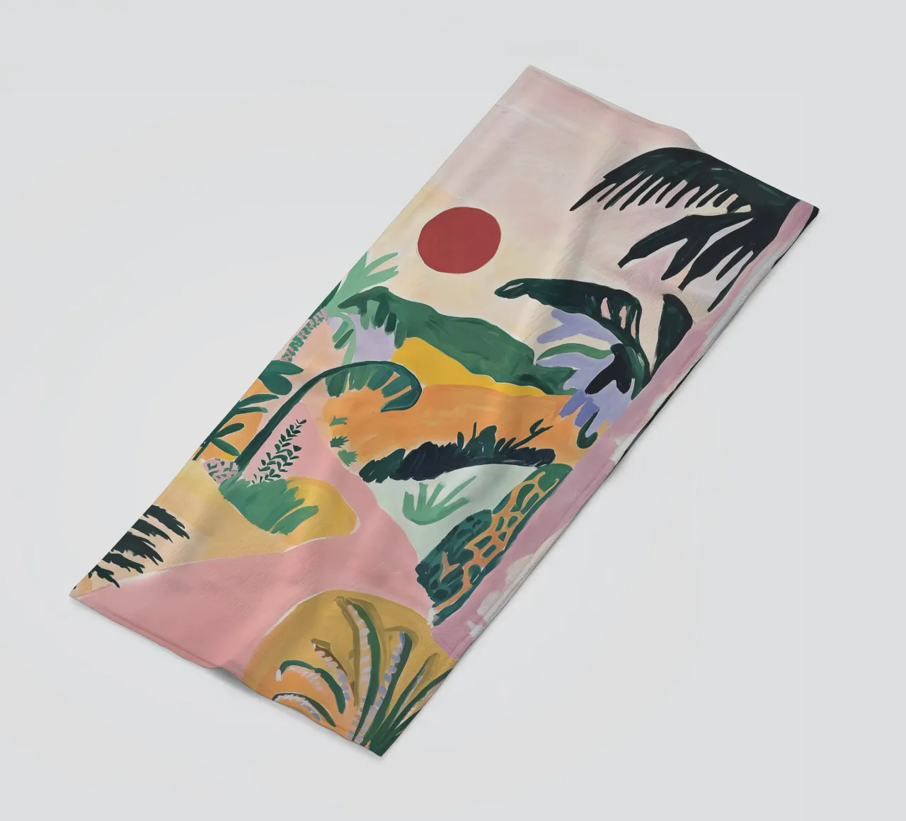 Sunset Jungle Path telo mare da BALIKA HOMES ART