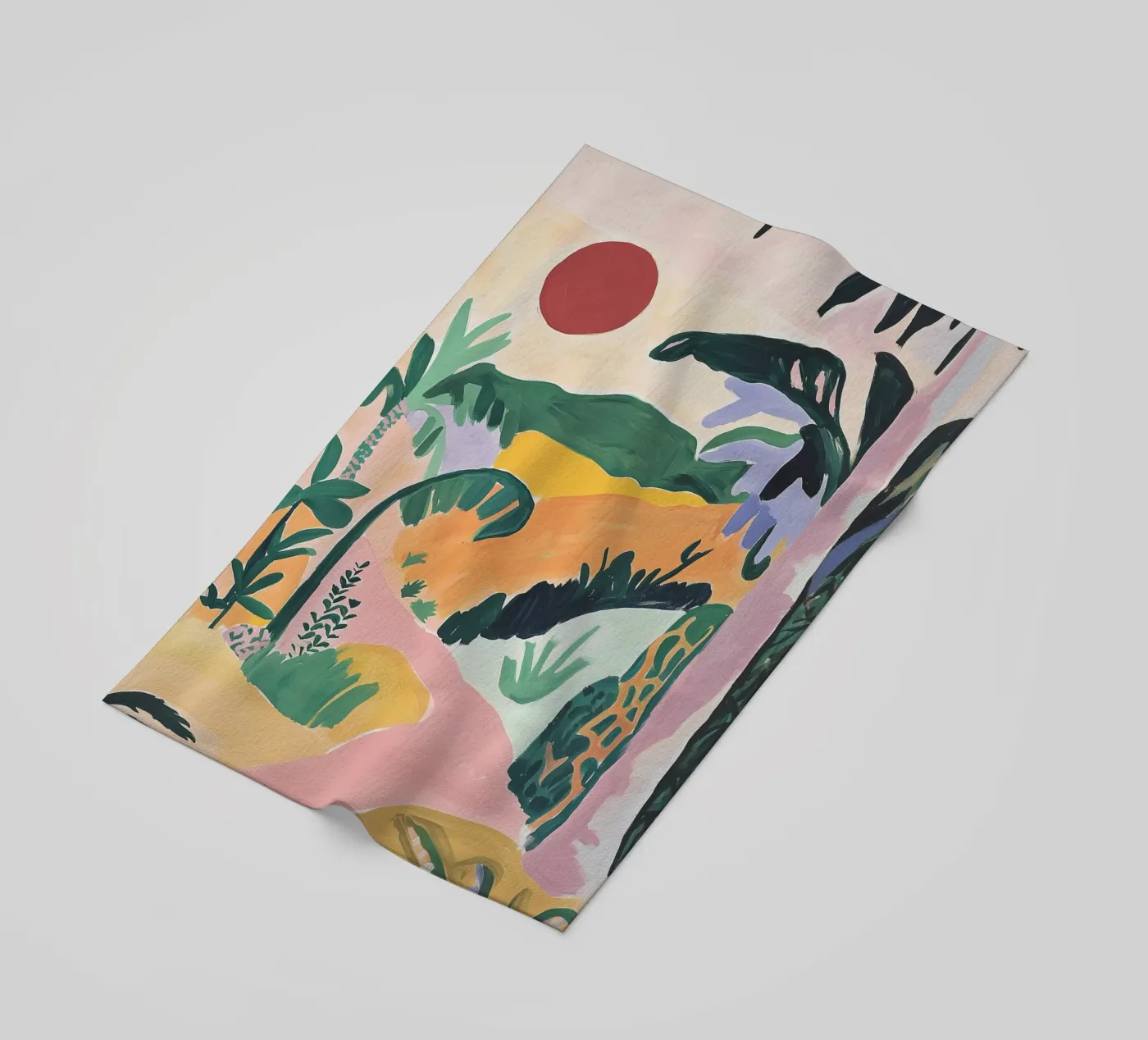 Sunset Jungle Path telo mare da BALIKA HOMES ART