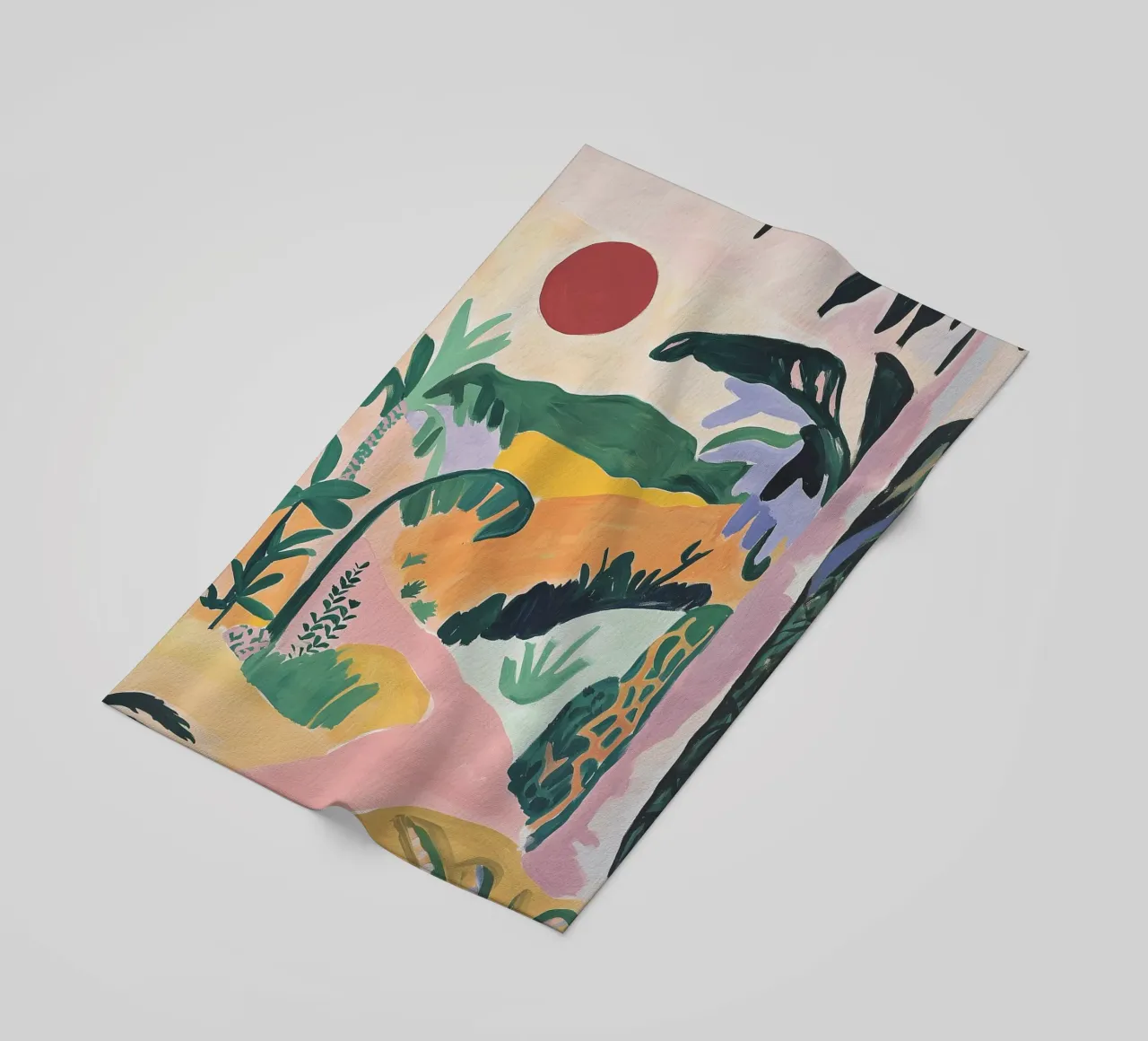 Sunset Jungle Path telo mare da BALIKA HOMES ART