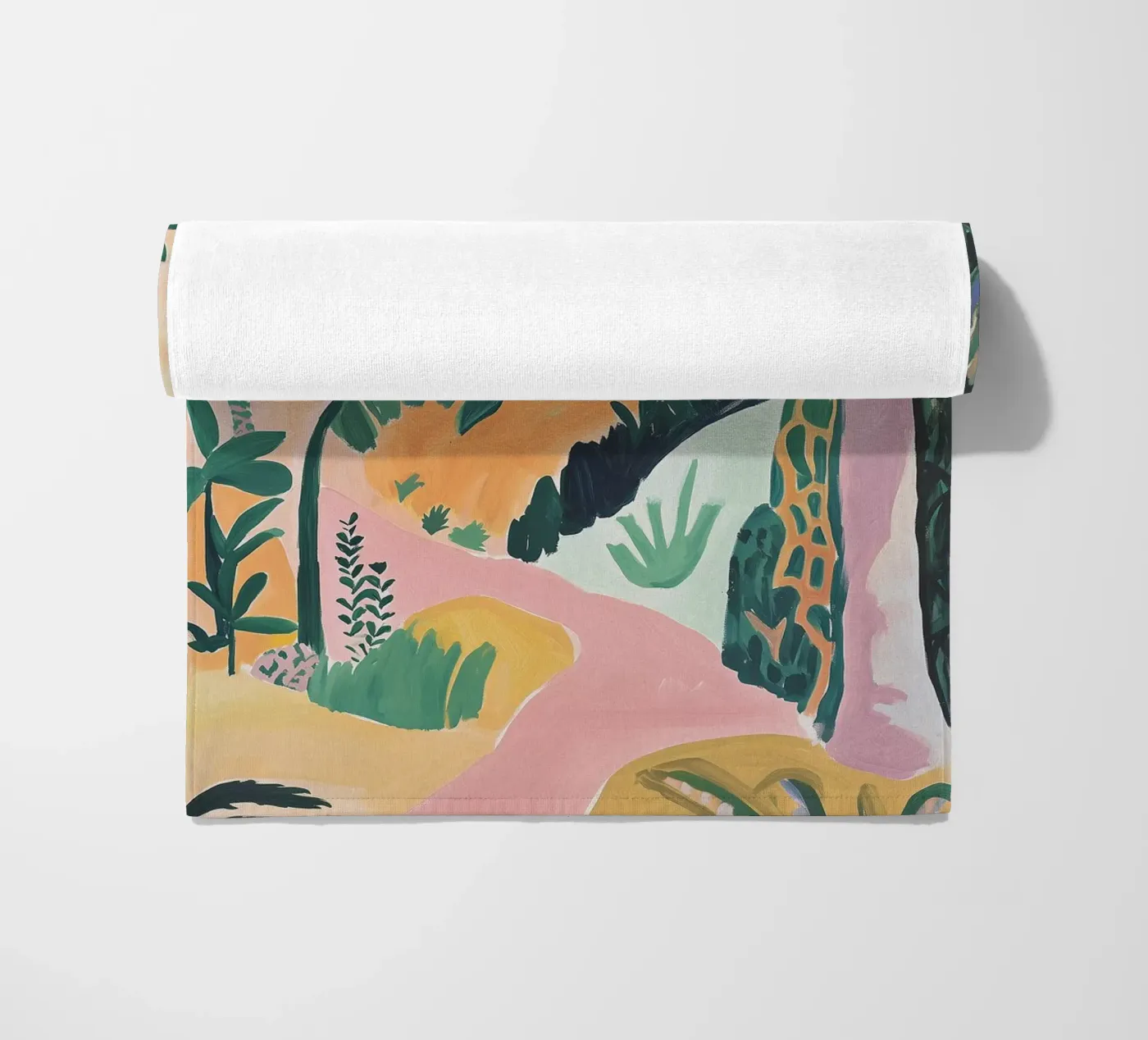 Sunset Jungle Path strandhanddoek van BALIKA HOMES ART