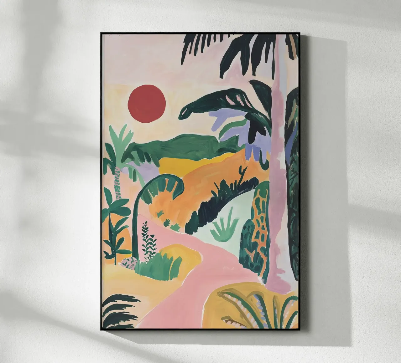 Sunset Jungle Path plexiglass da BALIKA HOMES ART