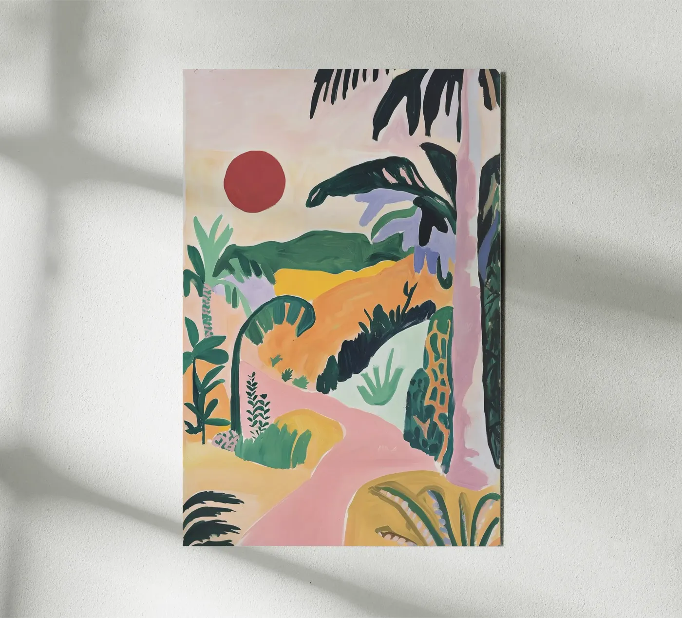 Sunset Jungle Path forex plate by BALIKA HOMES ART