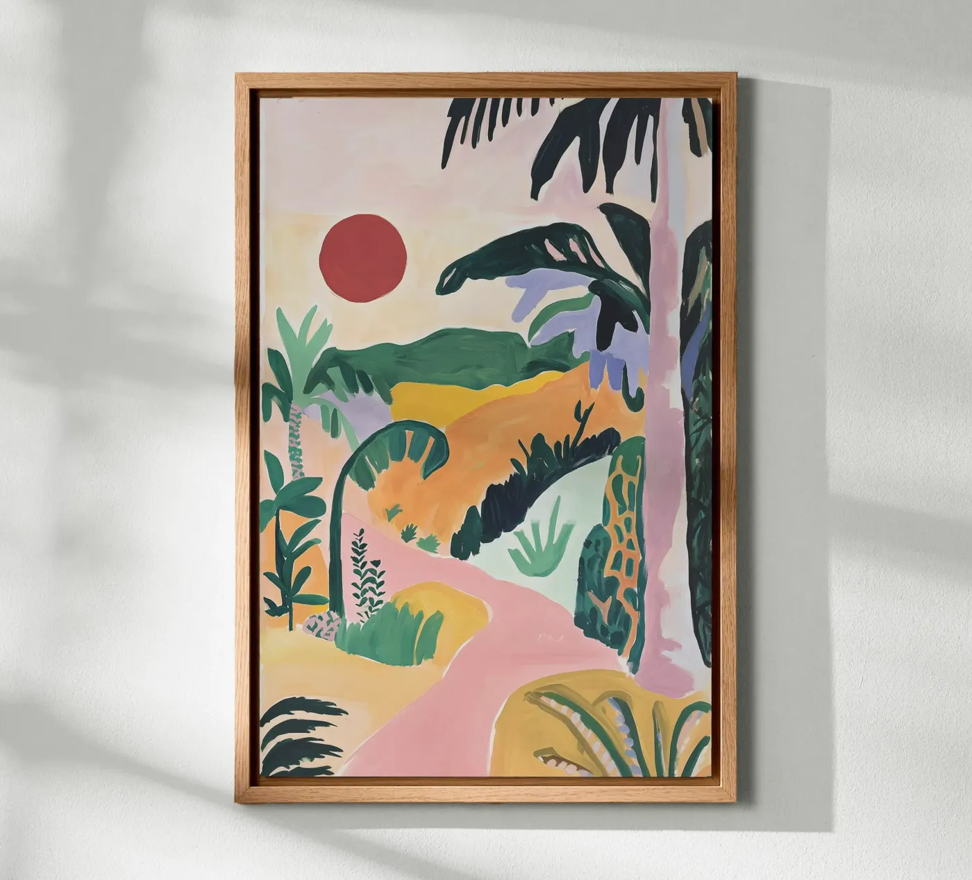 Sunset Jungle Path tela da BALIKA HOMES ART