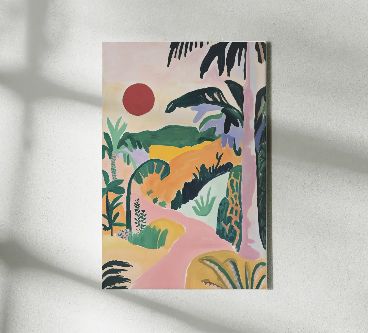 Sunset Jungle Path canvas by BALIKA HOMES ART