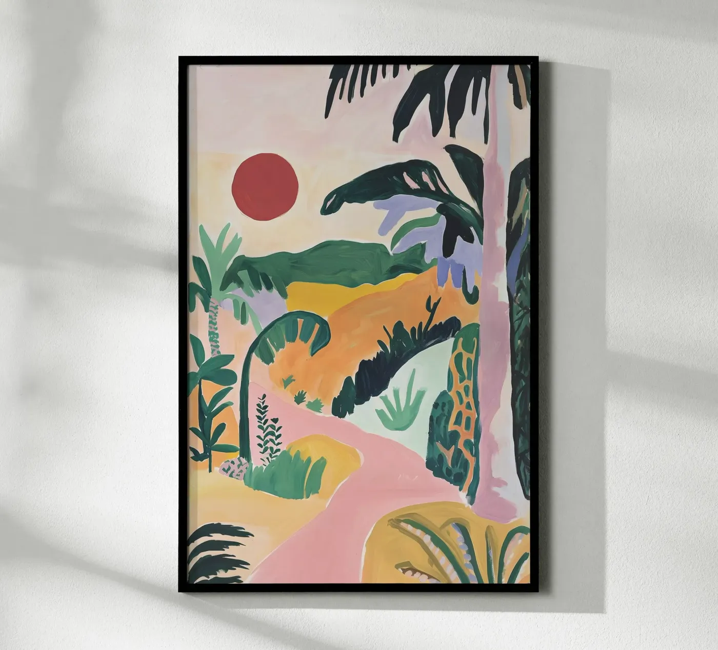 Sunset Jungle Path poster by BALIKA HOMES ART