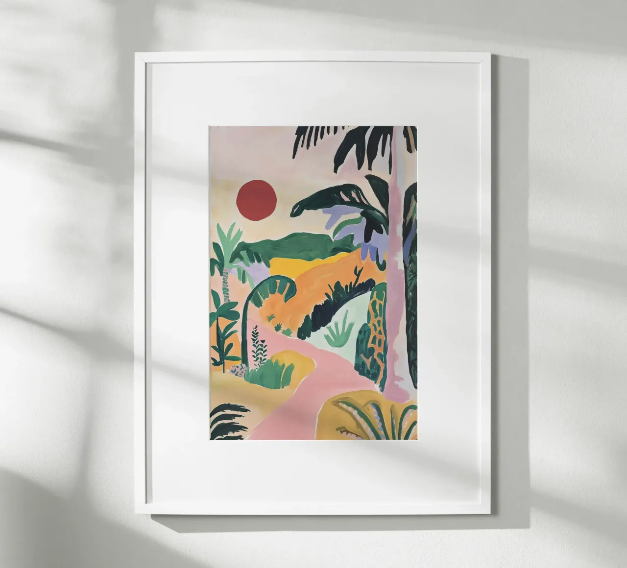 Sunset Jungle Path poster da BALIKA HOMES ART