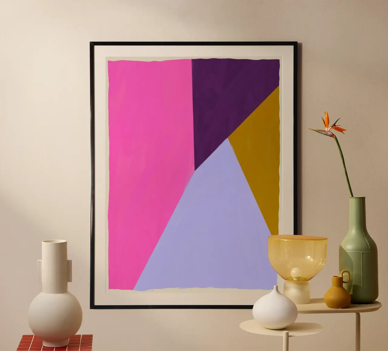 Geometric Color Block Composition poster by Life of Pie
