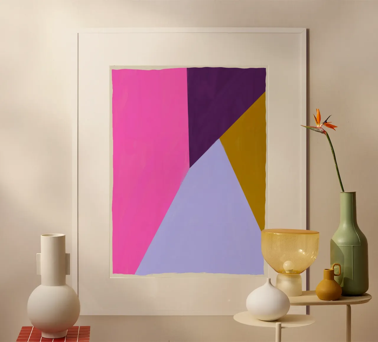 Geometric Color Block Composition poster by Life of Pie