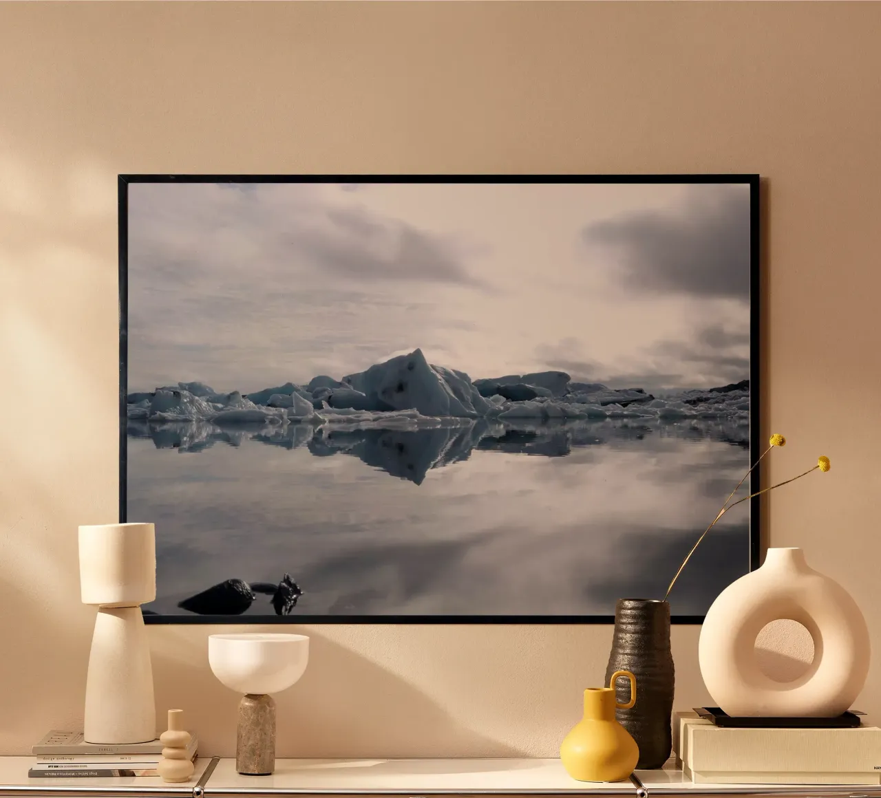 Jökulsárlón Glacier Lagoon poster by Fjöllart