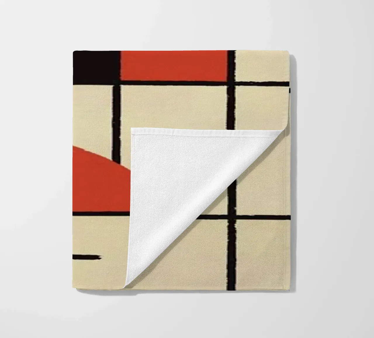 Composizione geometrica con cerchi e linee telo mare da Life of Pie