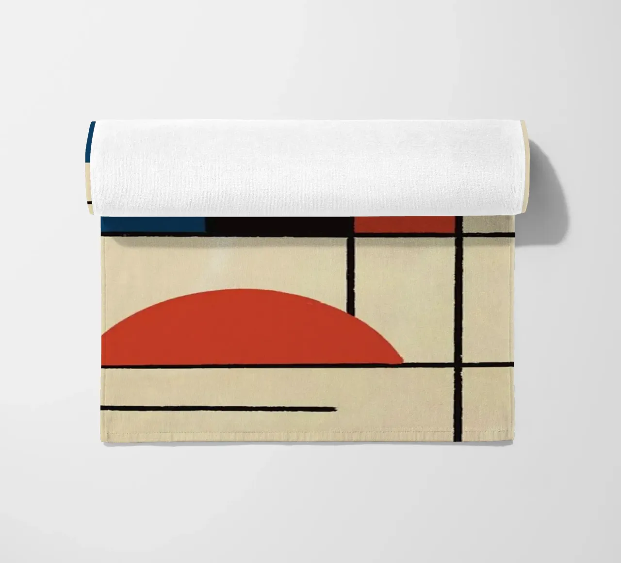 Composizione geometrica con cerchi e linee telo mare da Life of Pie